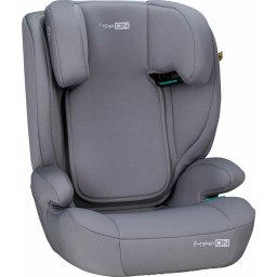 Scaun auto, freeon, vega, i-size, grupa 2/3, 100-150 cm, 4-12 ani, cu husa detasabila, cu cotiere, cu tetiera reglabila 14 pozitii, conform cu standardul european de securitate ece r129, gri