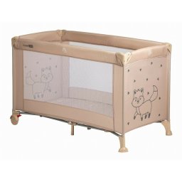 Patut pliant, freeon, nap, cu un nivel, 120x60 cm, beige