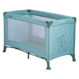 Patut pliant, freeon, nap, cu un nivel, 120x60 cm, green