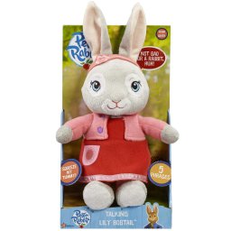 Jucarie din plus cu sunete lily bobtail, peter rabbit, 25 cm