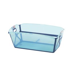 Cadita de baie cu pliere ultra-compacta, jane, oasis, cu doua manere, 68 x 42 x 26 cm, conform cu standardul european de siguranta en 17072:2018, blue