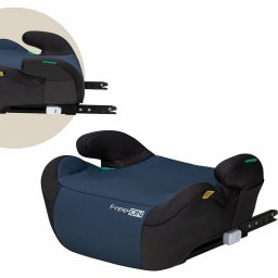 Inaltator auto, freeon, taurus fix, cu isofix, potrivit pentru copiii intre 125 si 150 cm, conform cu standardul european de securitate ece r129, blue/black