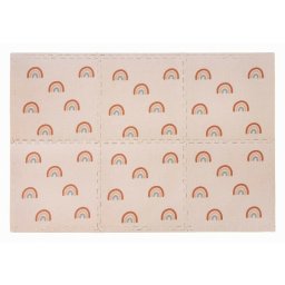 Covoras puzzle, free2play, pentru copii, din spuma, 121 x 178.5 cm, 6 bucati, 36 luni+, rainbow