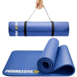 Saltea fitness progressive 183x60 cm - albastru