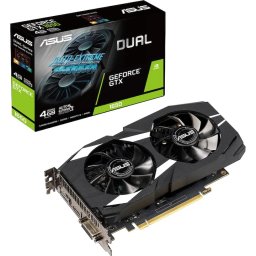 Produs Resigilat Placa video Asus GeForce GTX 1650 DUAL 4G, DUAL-GTX1650-4G, Memory 4GBGDDR5, 128bit, 64 GB/s, Memory clock: 1000 MHz, Cuda Cores: 768, PCI-Express 3.0 x16.