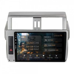 Navigatie Toyota Land Cruiser Prado J150 (2014-2016) 2GB RAM Android 13 GPS Wi-FI Carplay Android Auto USB Bluetooth Radio Waze Touchscreen 10.1 inch