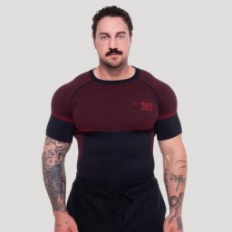 GymBeam Tricou fără cusături OG1 Black/Red S