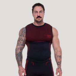 GymBeam Maiou fără cusături OG1 Black/Red XXL