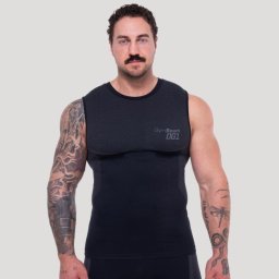 GymBeam Maiou fără cusături OG1 Black/Grey XXL
