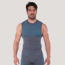 GymBeam Maiou fără cusături OG1 Grey/Blue XXL