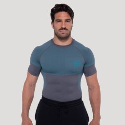 GymBeam Tricou fără cusături OG1 Grey/Blue S