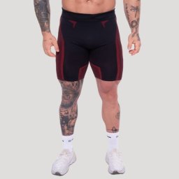 GymBeam Pantaloni scurți fără cusături OG1 Black/Red XL