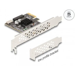 PCI Express cu USB 5 Gbps Type E Key A + USB pin header 19 pini LPFF, Delock 90344