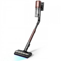 Aspirator vertical Dreame Essential V30 VVV21A, 880 W, 30 000 Pa, 90 min, 0,6 l, HEPA H14, OmniX™ 2.0, Recunoastere a tipurilor de murdarie, Pliabil, Negru/Bronz