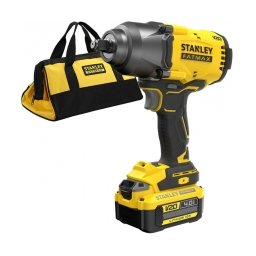 Stanley - SFMCF940M1 - Masina de insurubat cu impact cu 1 acumulator si incarcator, Li-Ion, 18 V, 4 Ah, patrat 1/2 inch, 950 Nm, -, geanta textila