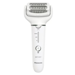 Epilator ES-EY31-W503, Wet & Dry, Cordless, 2discuri & 60 pensete, Senzor presiune, Discuri duble, Cap flexibil si pivotant la 90°, 3 viteze, Alb/Crem