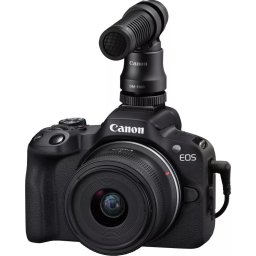 Aparat foto DSLR EOS R50 + RF-S 18-45mm F4.5-6.3 IS STM Creator Kit - Negru