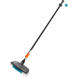GARDENA Cleansystem washing set hard with handle M, washing brush (grey/turquoise, working width 27cm)