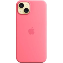 Husa Silicone Case with MagSafe pentru iPhone 15 Plus, Pink