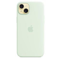 Husa Silicone Case with MagSafe pentru iPhone 15 Plus, Soft Mint