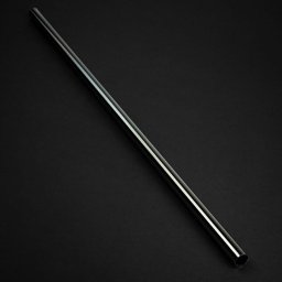 None Chamfer Brass Hard Tubing 14mm OD 500mm glossy Negru