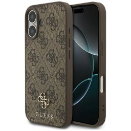 Husa Husa pentru iPhone 17 - Guess 4G Small and Classic Logo MagSafe (GUHMP17SP4SM4MW) - Brown