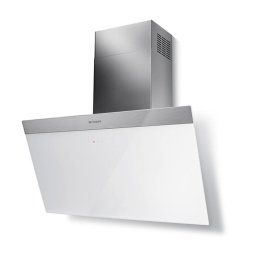Hota 330.0529.564 - Hota Decorativa, 80 cm, Iluminare LED, 70 dB, Clasa Energetica C, Alb + Inox