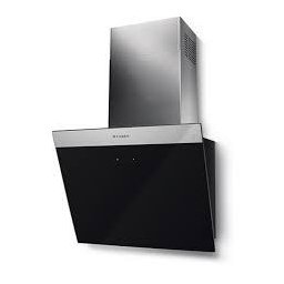 Hota 330.0529.561 - Hota Decorativa, 55 cm, Iluminare LED, 70 dB, Clasa Energetica C, Negru + Inox