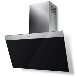 Hota 330.0529.562 - Hota Decorativa, 80 cm, Iluminare LED, 70 dB, Clasa Energetica C, Negru + Inox