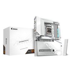 Placa de baza GIGABYTE X870 AORUS STEALTH ICE, AM5, DDR5, BT, Wi-Fi, ATX, Alb "X870 A STEALTH ICE"