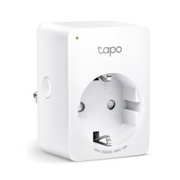 PRIZA inteligenta TP-LINK, Schuko x 1, cu monitorizarea energiei, conectare prin Schuko (T), 16 A, programare prin smartphone, Bluetooth, WiFi, alb "Tapo P110" (timbru verde 0.18 lei)