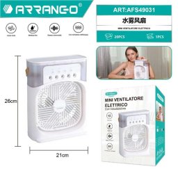 Mini Ventilator Portabil, Flippy, Model Compact si Portabil, Alimentare USB 5V, Flux de Aer Racoritor, Utilizare Usoara si Confort in Zilele Calduroase, Ideal pentru Birou, Camera, Masina, Calatorii si Vara, 26 x 21 cm, Alb