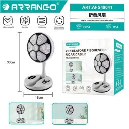 Mini Ventilator Portabil, Flippy, Model Compact si Portabil, Alimentare USB 5V, Flux de Aer Racoritor, Utilizare Usoara si Confort in Zilele Calduroase, Ideal pentru Birou, Camera, Masina, Calatorii si Vara, Dimensiuni 30cm x 30 cm, Alb