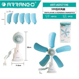 Mini Ventilator Portabil, Flippy, Model Compact si Portabil, Alimentare USB 5V, Flux de Aer Racoritor, Utilizare Usoara si Confort in Zilele Calduroase, Ideal pentru Birou, Camera, Masina, Calatorii si Vara, 28 x 12 cm, Alb