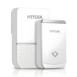 Sonerie Wireless, Flippy, Rezistenta la Stropi, Kit cu 2 Receptoare, 38 Melodii, 4 Niveluri Volum, 85 dB, raza 260 m, 9 x 5,6 x 18,5 cm, Alb/Argintiu