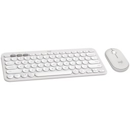 LOGITECH Pebble 2 Bluetooth Keyboard Combo - TONAL WHITE - US INT'L