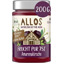 Dulceata de cirese amare cu sirop de agave, fara gluten bio 200g