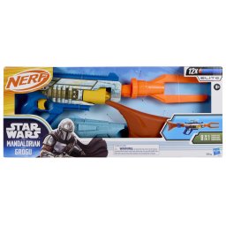 Blaster Nerf Elite Star Wars Mandalorian si Grogu, 8 in 1