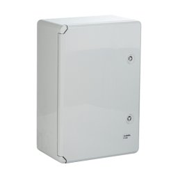 Cutie de distributie IP65 din ABS gri cu placa metalica 350x500x190 mm