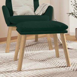 Taburet, verde închis, 45x29,5x35 cm, catifea GartenMobel Dekor