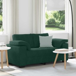 Canapea extensibila verde închis 160x77x82 cm catifea GartenMobel Dekor