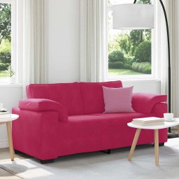 Canapea extensibila, culoare rosu-vin, 180x77x82 cm, catifea GartenMobel Dekor