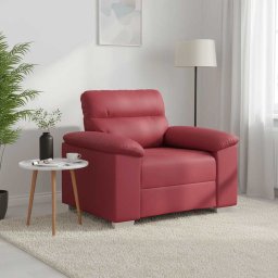 Canapea extensibila, rosu vin, 100x81x84 cm, piele ecologica GartenMobel Dekor