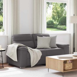 Canapea cu 2 locuri, gri, 160x81x84 cm, piele ecologica GartenMobel Dekor