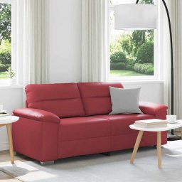 Canapea cu 2 locuri, rosu vin, 180x81x84 cm, piele ecologica GartenMobel Dekor