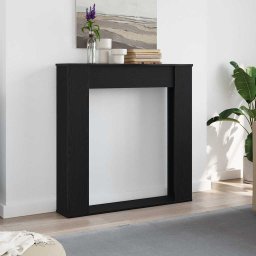 Rama semineu stejar negru 100x20x100 cm lemn prelucrat GartenMobel Dekor