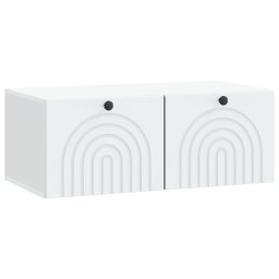 Oglinda TV montata pe perete Pe perete Alb 78,5 x 41 x 30 cm GartenMobel Dekor