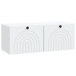 Oglinda TV montata pe perete Pe perete Alb 78,5 x 31 x 30 cm GartenMobel Dekor