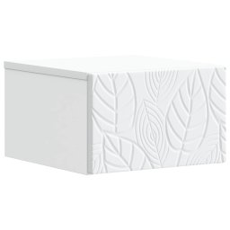 Dulap de noapte suspendat Alb 49 x 34,5 x 20 cm Lemn prelucrat GartenMobel Dekor