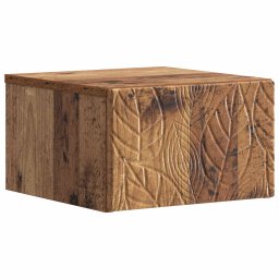 Dulap de noapte suspendat Lemn vechi 49 x 34,5 x 20 cm GartenMobel Dekor